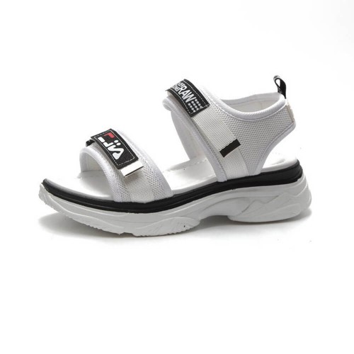 Women's Fashion Velcro Closing Open Toe Sandal - White |image