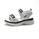 Women's Fashion Velcro Closing Open Toe Sandal - White |image