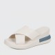 Open Toe Casual Slip On Wedge Slipper for Women - White |image