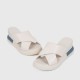 Open Toe Casual Slip On Wedge Slipper for Women - White |image