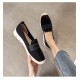 Comfortable Slip On Mesh Style Loafers for Women - Black |image