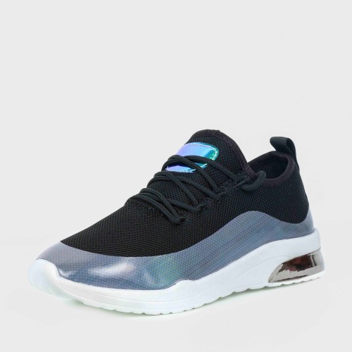 Low Heeled Soft Sole Slip On Casual Shoe for Ladies - Black |image