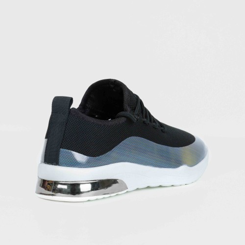 Low Heeled Soft Sole Slip On Casual Shoe for Ladies - Black |image