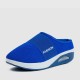 Women’s Knit Style Breathable Air Cushion Slippers - Blue |image