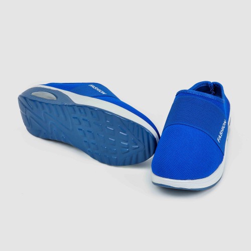 Women’s Knit Style Breathable Air Cushion Slippers - Blue |image