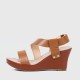 Women’s Strapped Fashion Wedge Heel Sandals - Brown |image