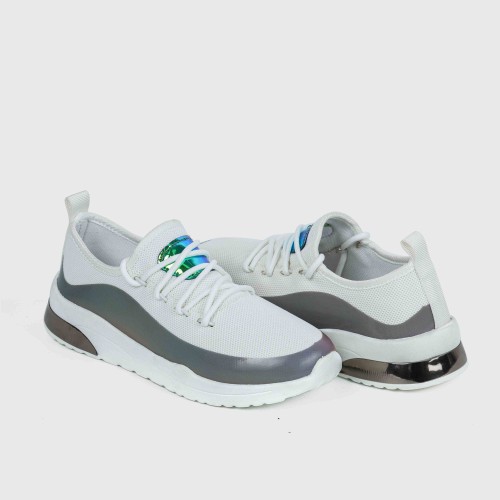 Low Heeled Soft Sole Slip On Casual Shoe for Ladies - White |image