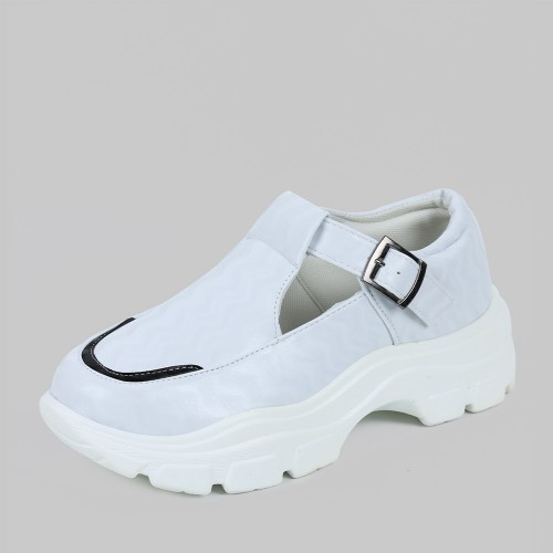 Women’s Breathable Casual Hollow Sport Shoes – White |image