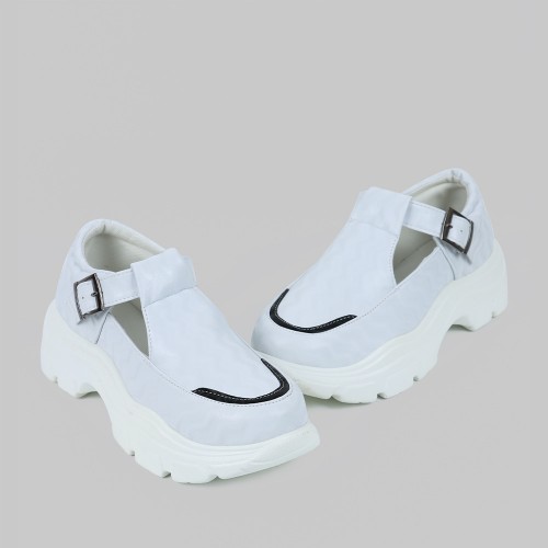 Women’s Breathable Casual Hollow Sport Shoes – White |image