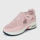 Women’s Breathable Casual Velcro Sport Shoes – Pink |image