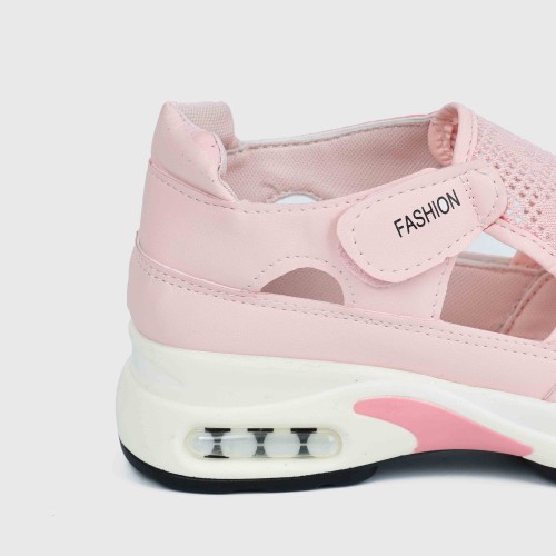 Women’s Breathable Casual Velcro Sport Shoes – Pink |image
