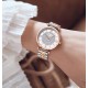 Trendy Women's Fashion Stainless Steel Quartz Wrist Watch - Rose gold |image