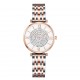 Trendy Women's Fashion Stainless Steel Quartz Wrist Watch - Rose gold |image