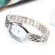 Women's Fancy Barrel Shape Steel Strap Wrist Watch - Silver |image