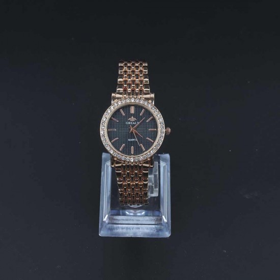 Image for Diamond Encrusted Women's Quartz Style Wrist Watch Diamond Encrusted Women's Quartz Style Wrist Watch - Rose Gold |image