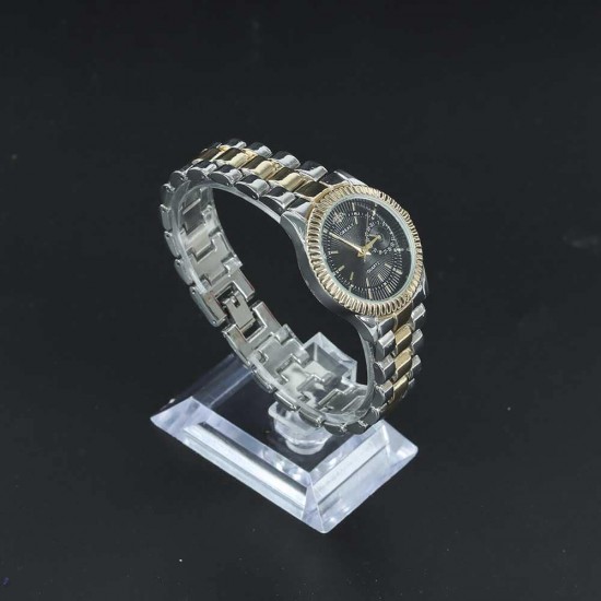 Image for Women's Stainless Steel Luxury Style Bracelet Watch - Silver Women's Stainless Steel Luxury Style Bracelet Watch - Silver Gold Strap |image