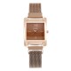  Rectangular Dial Women's Magnetic Wrist Watch - Gold |image