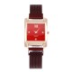  Rectangular Dial Women's Magnetic Wrist Watch - Red |image