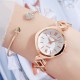 Luxury Women's Roman Number Wrist Watch - Rose Gold |image