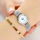Slim Strap Women's Fashion Bracelet Watch - Silver |image