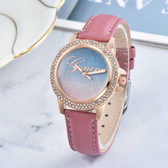 Image for Women's Starry Sky Dial Analog Casual Wrist Watch Women's Starry Sky Dial Analog Casual Wrist Watch - Pink |image