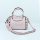 Women's Fashion Zipper Closure Leather Shoulder Bag - Pink |image