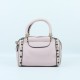 Women's Fashion Zipper Closure Leather Shoulder Bag  - Pink 