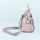 Women's Fashion Zipper Closure Leather Shoulder Bag - Pink |image