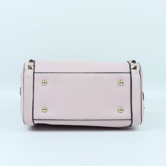 Image for Women's Fashion Zipper Closure Leather Shoulder Bag Women's Fashion Zipper Closure Leather Shoulder Bag - Pink |image