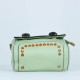 Magnetic Flap Closure Women's Leather Shoulder Bag - Green |image