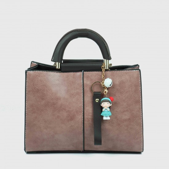 Image for Elegant Leather Tote Bag For Women Elegant Leather Tote Bag For Women - Peach |image