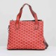 Vintage Large Space Printed PU Leather Women's Hand Bag Set- Red |image