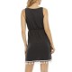 Sleeveless Elastic Slim Hip Deep V-Neck Dress - Black |image