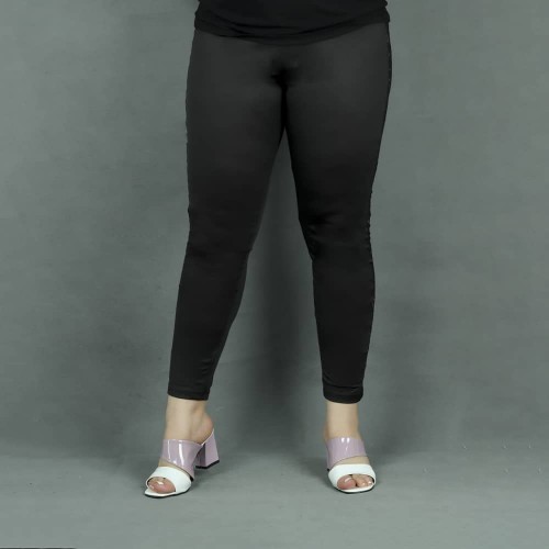 Gothic Sexy Lace Hip Lift Sports Pants - Black |image