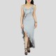 Cross-Border Ruffles Suspenders Sexy Party Dress - Grey |image