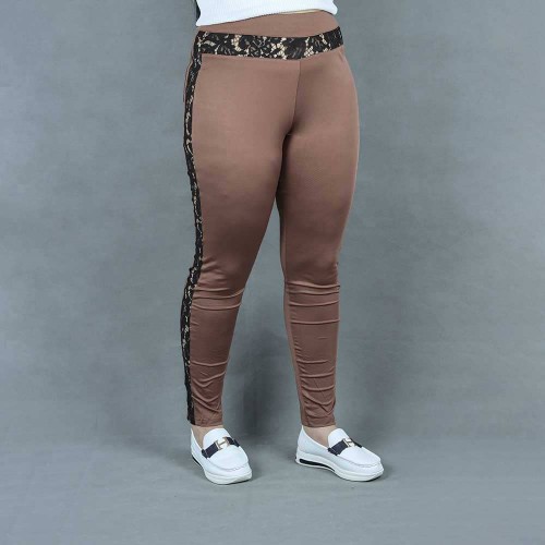 Gothic Sexy Lace Hip Lift Sports Pants - brown |image