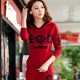 Thin Hooded Casual Sportswear Two Piece Track Suit - Red |image