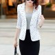 Lines Printed Formal Style Trending women Jacket - White |image