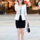 Lines Printed Formal Style Trending women Jacket - White |image