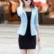 Lines Printed Formal Style Trending women Jacket - Light Blue |image