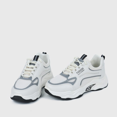 Soft Breathable Flat Bottom Women Sneakers - Black |image