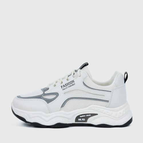 Soft Breathable Flat Bottom Women Sneakers - Black |image