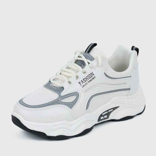 Soft Breathable Flat Bottom Women Sneakers - Black |image