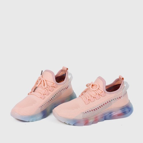 Sports Style Air Cushion Light Weight Women Sneakers - Pink |image
