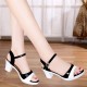 Buckle Strap Stiletto Open-Toe Women High Heels Sandals Black|image
