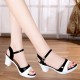 Buckle Strap Stiletto Open-Toe Women High Heels Sandals Black|image