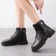 Comfortable Martin High Top Lace Up Women Boots Black |image