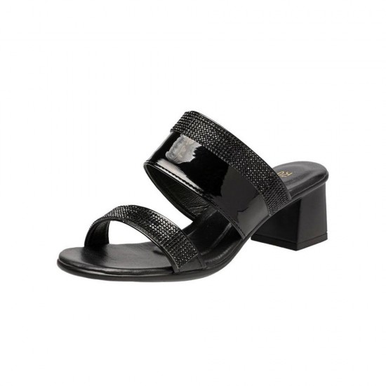 Showing image for Rhinestone Open Toe Stripes Women Slipper Sandals - Black Rhinestone Open Toe Stripes Women Slipper Sandals - Black |image