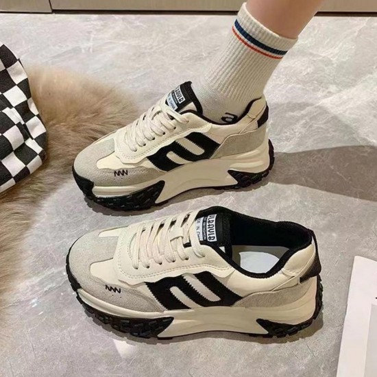 Soft Low Cut Breathable Round Toe Women Sneakers - Black |image