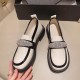Platform Rhinestone Slip On Sponge Bottom Loafers Shoes - Cream |image
